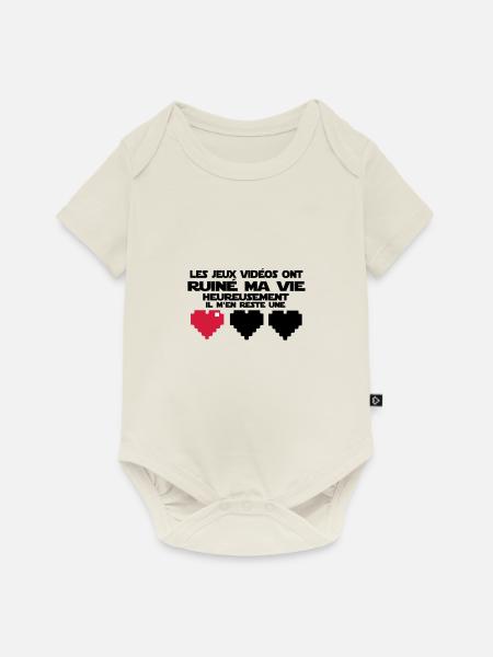 il m'en reste une(vie) - Body à manches courtes Premium Bébé - blanc cassé
