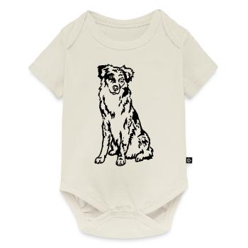 Australian Shepherd - Baby Premium short-sleeve bodysuit - off white - Front