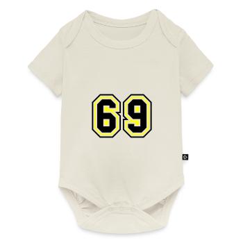 69 Nombre symbole - Body à manches courtes Premium Bébé - blanc cassé - Devant