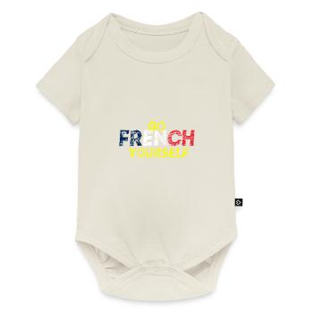 Allez-y vous-même Idée cadeau France - Body à manches courtes Premium Bébé - blanc cassé - Devant