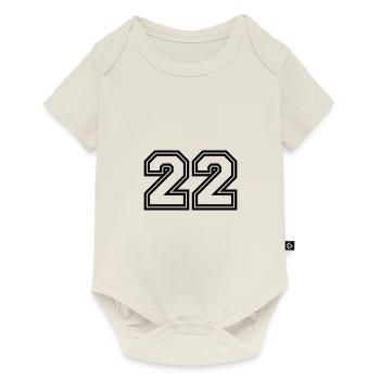 22 number symbol - Baby Premium short-sleeve bodysuit - off white - Front