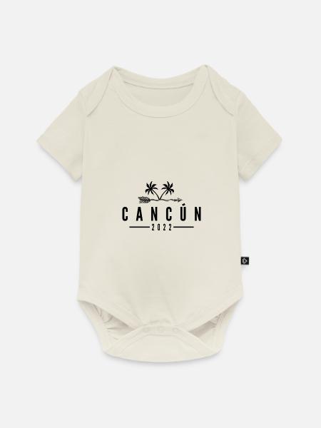 Cancun 2022 - Baby Premium Kurzarmbody - Naturweiß