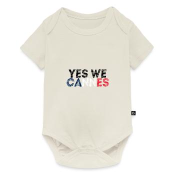 Yes We Cannes Gift Idea France French - Baby Premium short-sleeve bodysuit - off white - Front