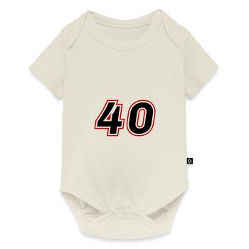 40 nombre symbole - Body à manches courtes Premium Bébé - blanc cassé - Devant