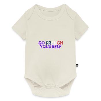 Go French Yourself Gift Idea France Funny - Baby Premium short-sleeve bodysuit - off white - Front