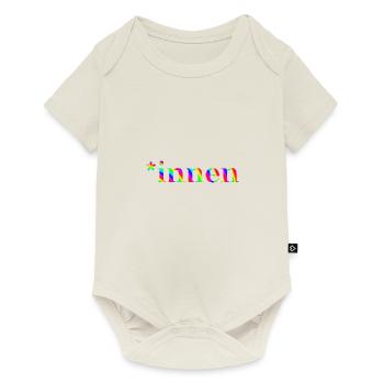 *idée cadeau féminisme Journée internationale de la femme LGBTQ - Body à manches courtes Premium Bébé - blanc cassé - Devant
