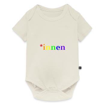 Gift Idea Gendering Rainbow Colors queer - Baby Premium short-sleeve bodysuit - off white - Front