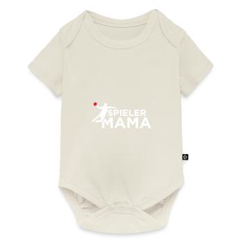 Spieler Mama Handball Verein Hart Halle Geschenk - Baby Premium Kurzarmbody - Naturweiß - Vorne