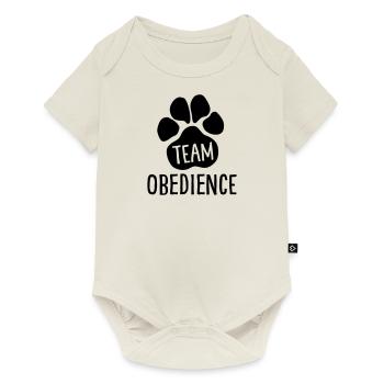 Team Obedience - Dog Sports - Dog Paw - Baby Premium short-sleeve bodysuit - off white - Front