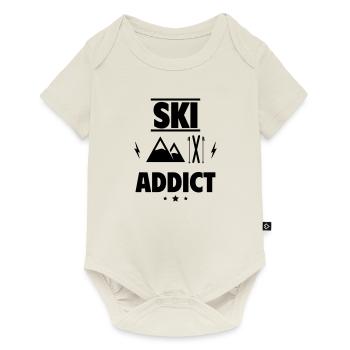 Ski Addict - Baby Premium short-sleeve bodysuit - off white - Front