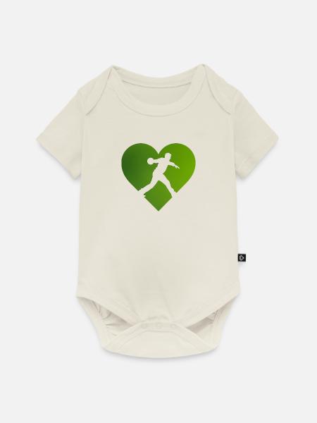 Bowling Bowlingkugel - Baby Premium Kurzarmbody - Naturweiß