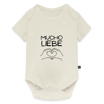 Mucho Liebe - Baby Premium Kurzarmbody - Naturweiß - Vorne