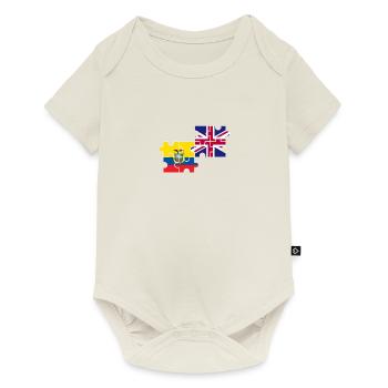 Ecuador UK Flag British Ecuadorian - Baby Premium short-sleeve bodysuit - off white - Front