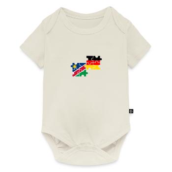 Namibie Allemagne Drapeau Namibiens allemands - Body à manches courtes Premium Bébé - blanc cassé - Devant
