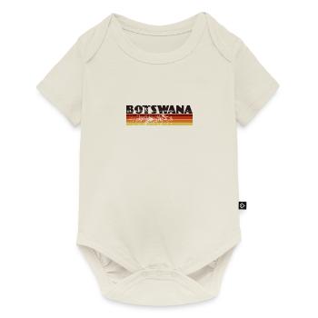 Botswana Botsuana Vintage Botsuanische Retro - Baby Premium Kurzarmbody - Naturweiß - Vorne