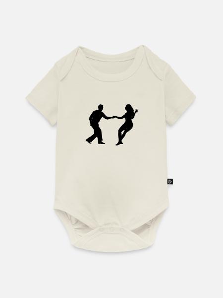 Swing-Tänzer - Baby Premium Kurzarmbody - Naturweiß
