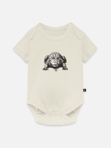 Australian Aligator - Baby Premium Kurzarmbody - Naturweiß