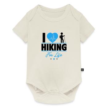 I love hiking forever! - Baby Premium short-sleeve bodysuit - off white - Front
