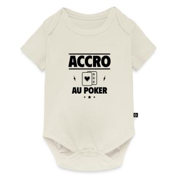 Accro au poker - Body à manches courtes Premium Bébé - blanc cassé - Devant