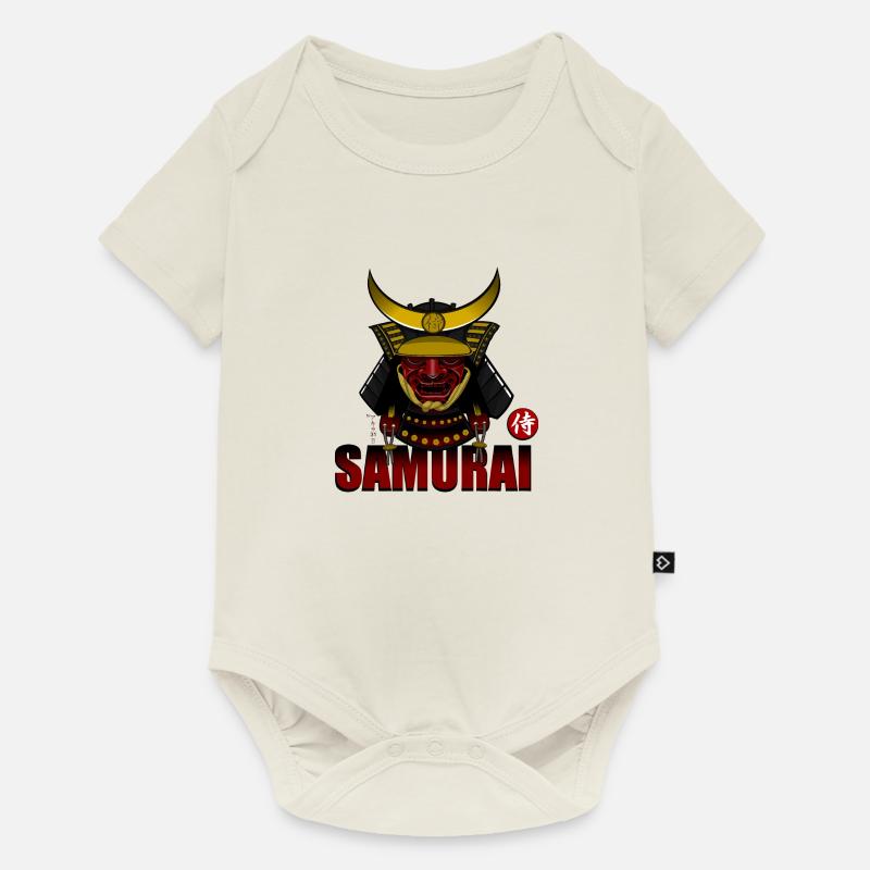 Samouraï - Body à manches courtes Premium Bébé - blanc cassé