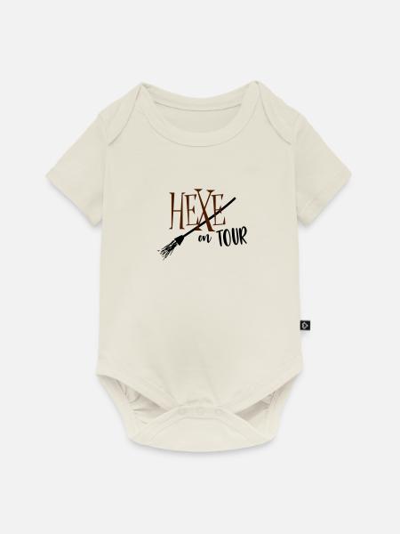 Hexe on Tour - Baby Premium Kurzarmbody - Naturweiß