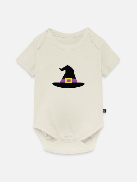 Witch Hat Purple - Baby Premium Kurzarmbody - Naturweiß