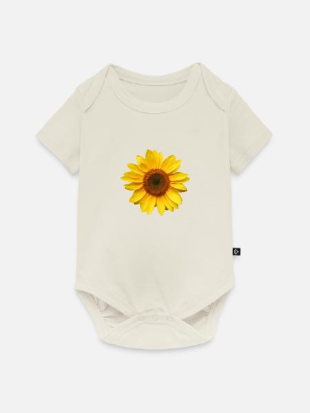 Du bist der Sonnenschein! - Baby Premium Kurzarmbody - Naturweiß