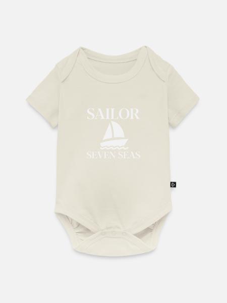 Sailor - Baby Premium Kurzarmbody - Naturweiß