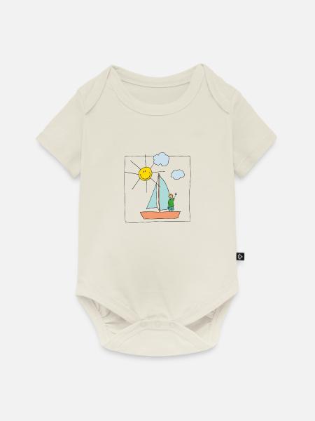 Segeltour - Baby Premium Kurzarmbody - Naturweiß