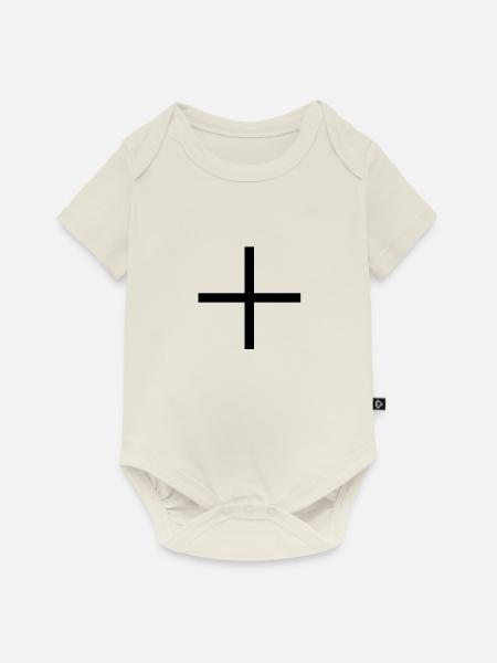 plus - Baby Premium Kurzarmbody - Naturweiß