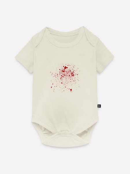 Blood - Blut - Baby Premium Kurzarmbody - Naturweiß