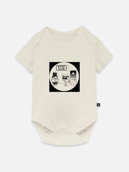 Pizza Club - Baby Premium Kurzarmbody - Naturweiß