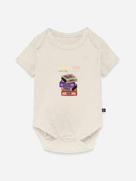 TEACHING CLASS - Baby Premium Kurzarmbody - Naturweiß