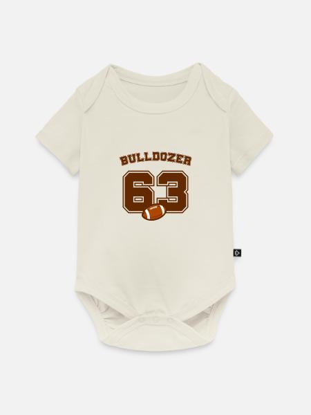 Bulldozer 63 - Baby Premium Kurzarmbody - Naturweiß