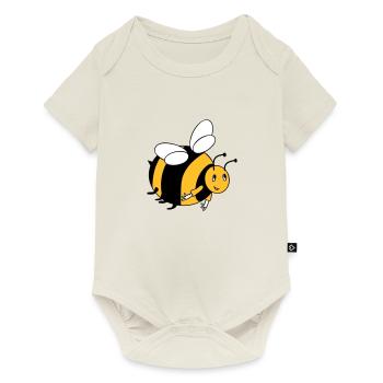 Bumblebee with your colors - Baby Premium short-sleeve bodysuit - off white - Front