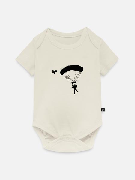 Parachute Paragliding - Baby Premium Kurzarmbody - Naturweiß