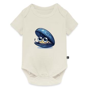 Baby Mussel - Baby Premium short-sleeve bodysuit - off white - Front