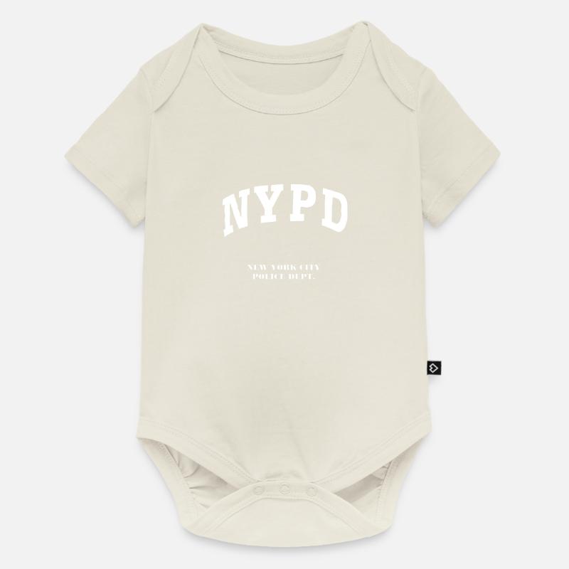 NYPD - Body à manches courtes Premium Bébé - blanc cassé