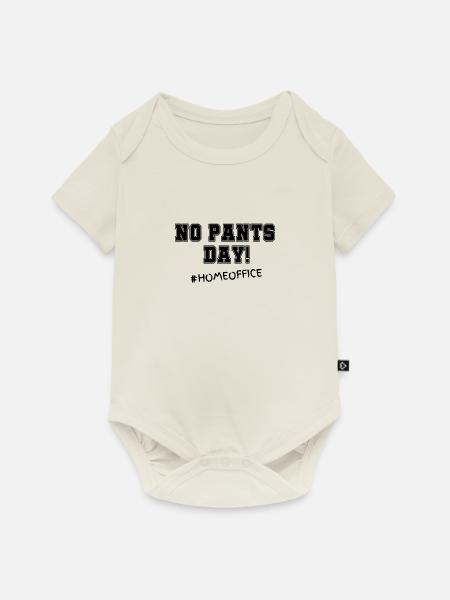 No Pants Day! #Homeoffice - Baby Premium Kurzarmbody - Naturweiß