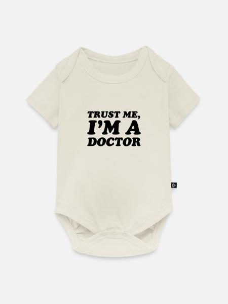 Doctor - Baby Premium Kurzarmbody - Naturweiß