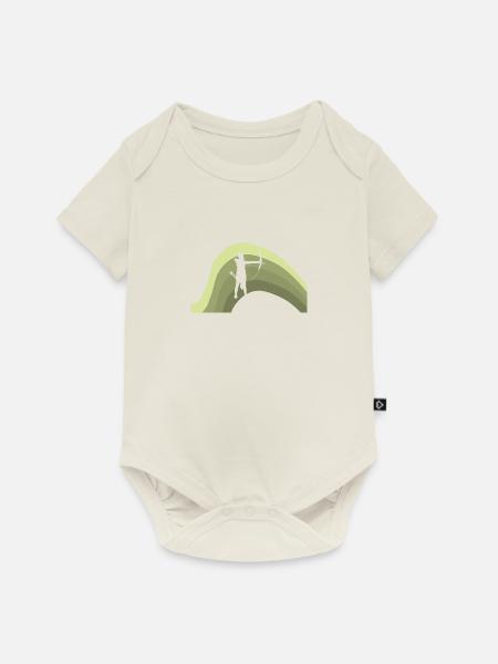 Bogenschütze Bogen Bogenschütze - Baby Premium Kurzarmbody - Naturweiß