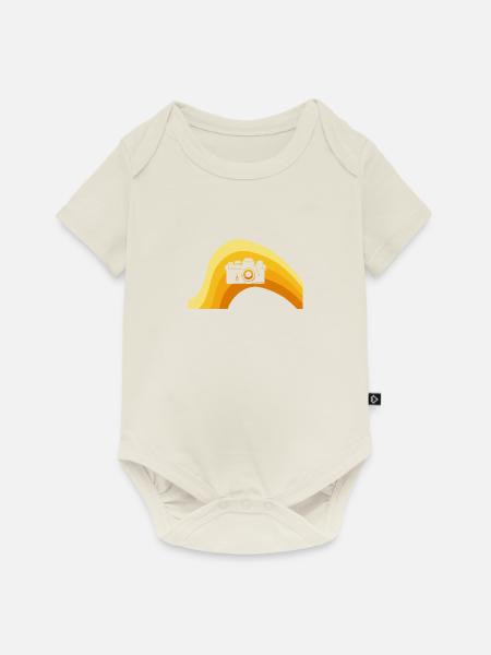 Fotografie Fotograf Spiegelreflex - Baby Premium Kurzarmbody - Naturweiß