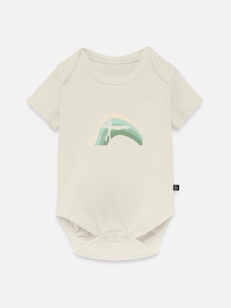 Flugbegleiter Flugzeug Airline - Baby Premium Kurzarmbody - Naturweiß