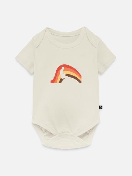 Hundetrainer Hundetraining - Baby Premium Kurzarmbody - Naturweiß