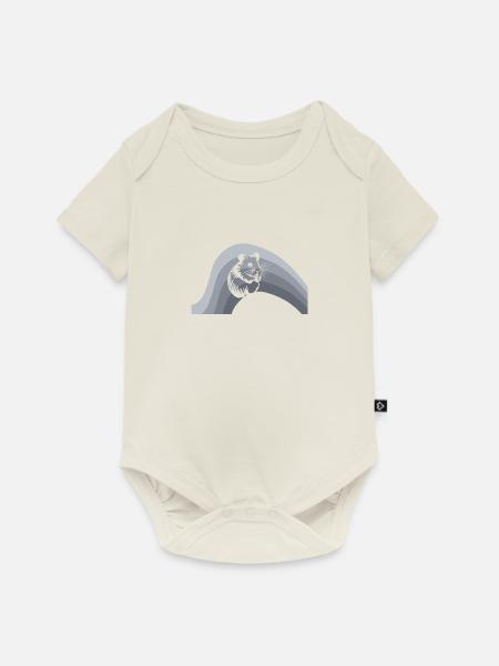 Nagetier Meerschweinchen - Baby Premium Kurzarmbody - Naturweiß