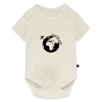 Travel the world - great gift idea for travelers - Baby Premium short-sleeve bodysuit - off white - Front