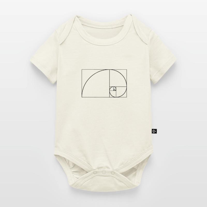 Spirale de Fibonacci, section doré, Phi, evolution Body à manches courtes Premium Bébé