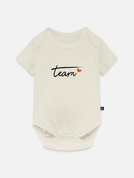 Team - Baby Premium Kurzarmbody - Naturweiß