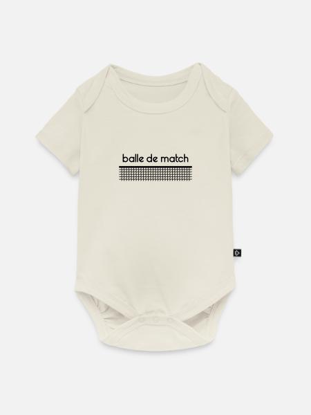 Spielball - anpassbar - Baby Premium Kurzarmbody - Naturweiß