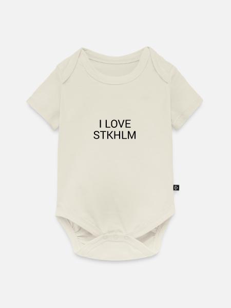 Stockholm - Baby Premium Kurzarmbody - Naturweiß
